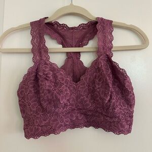 Felina Purple Lace Bra Intimates & Sleepwear